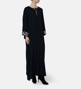 Beatrice B Embroidered Sleeveless Midi Dress, Model View