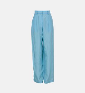 Habotai Silk High-rise Pants