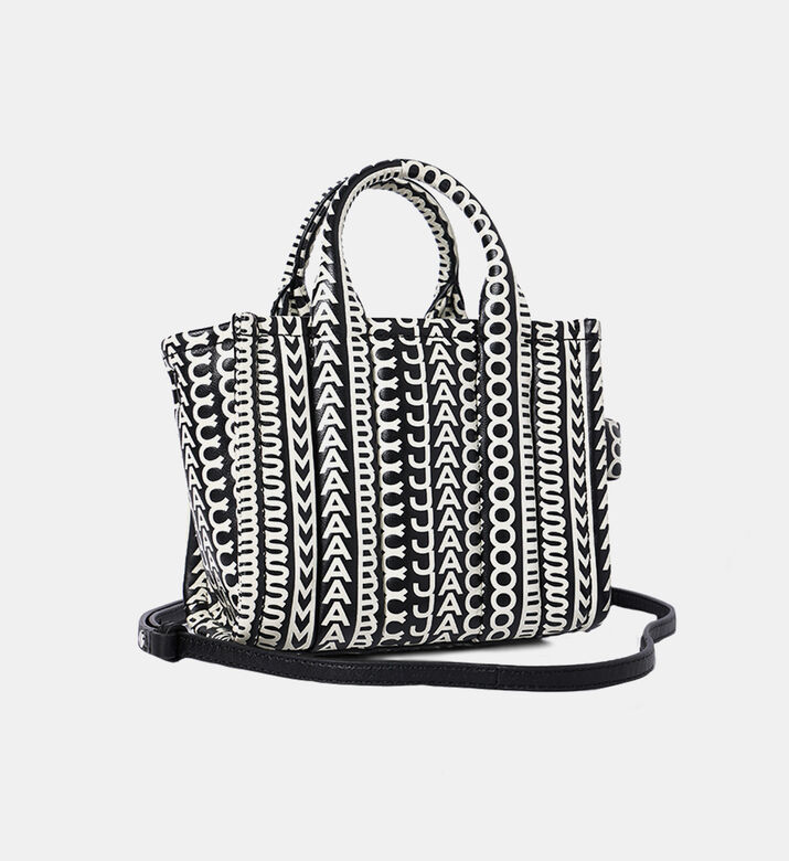 حقيبة يد صغيرة من الجلد بنقش Monogram