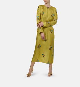 Marni All-over Floral-print Midi Dress, Model View