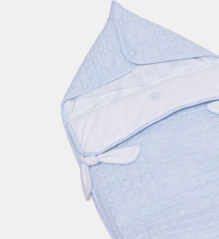 My First Collection Quilted Linen Baby Car Seat Nest, Packshot View