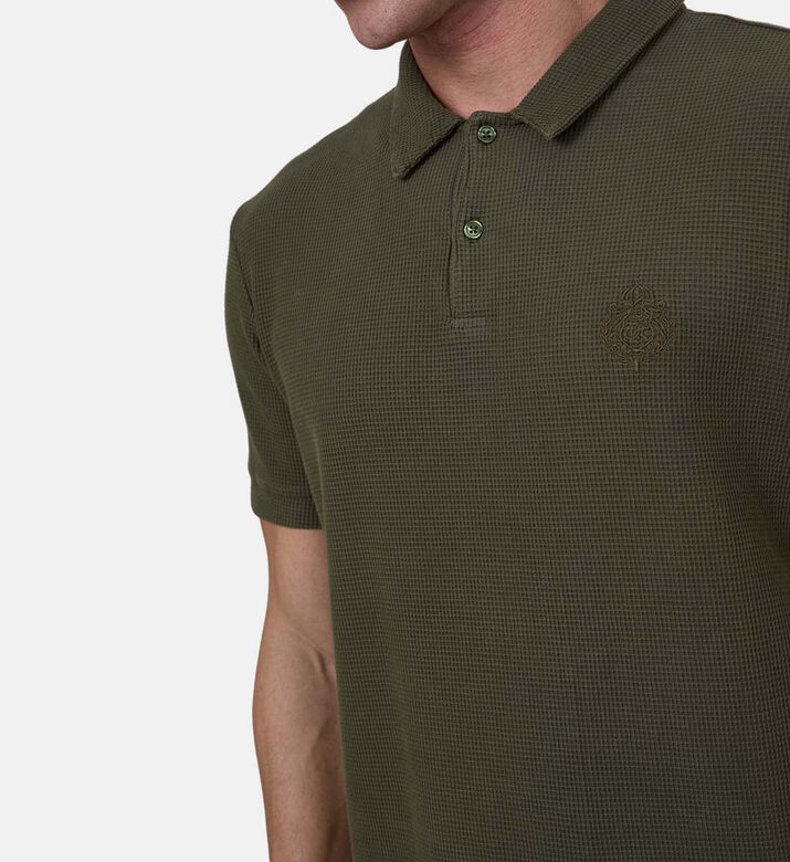 Embroidered Logo-detail Short-sleeve Polo Shirt