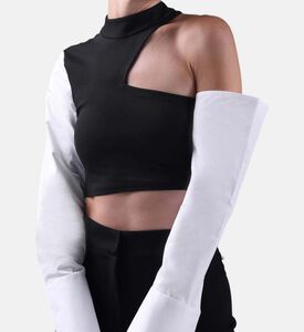 بلوزة قطن قصيرة نجمة