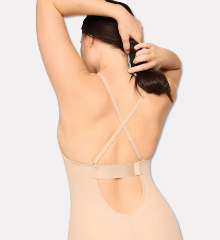 Spanx Bodysuit, Dark-nude, L, Model View