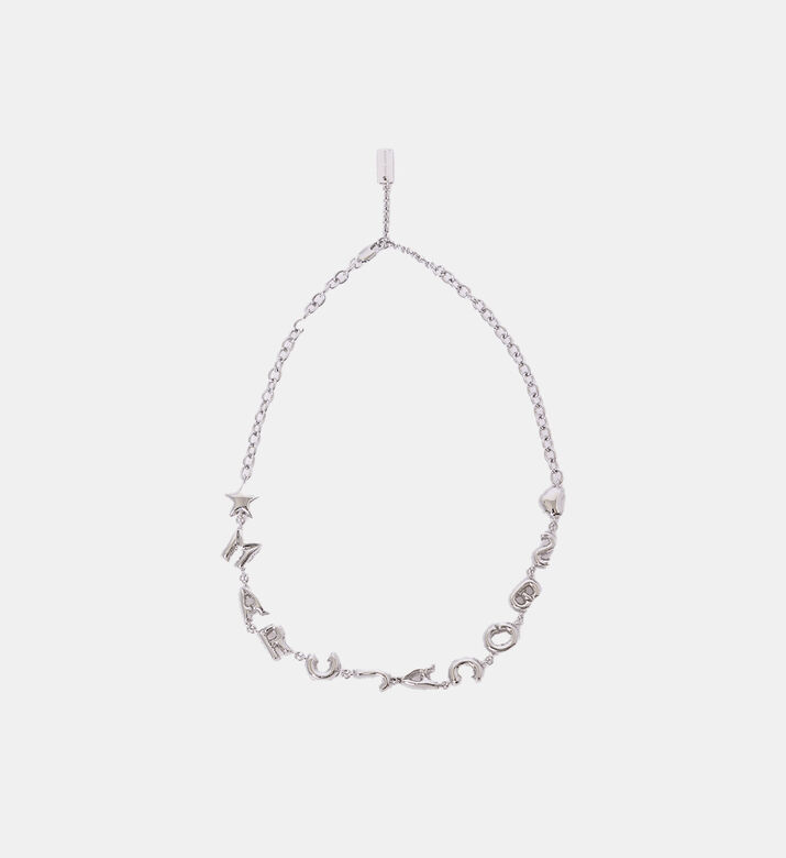 Balloon Letter Silver-plated Necklace