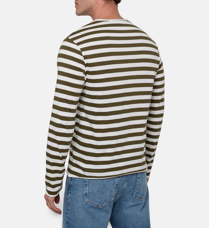 Zadig et Voltaire Timo Striped Long-sleeve T-shirt, Model View