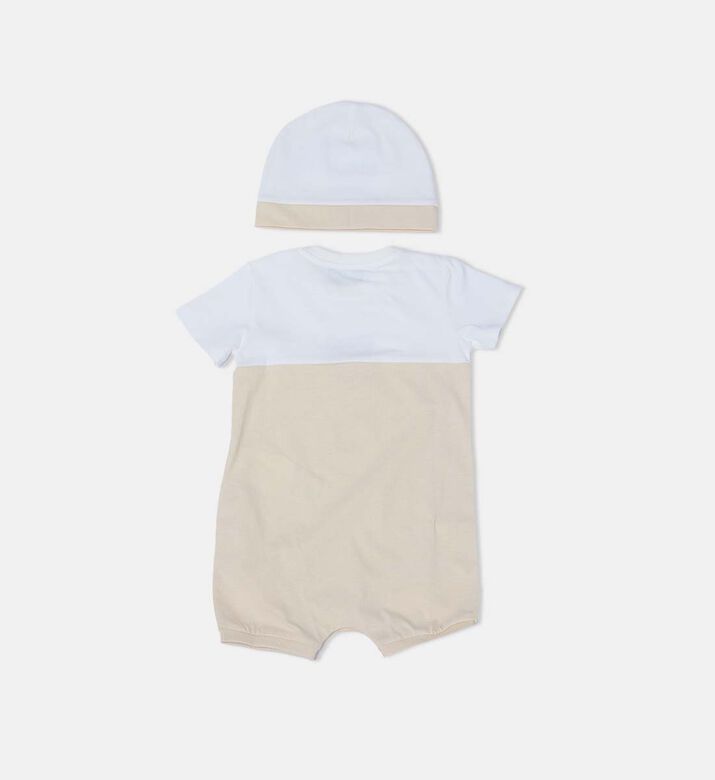 Teddy Bear Beanie Romper Set