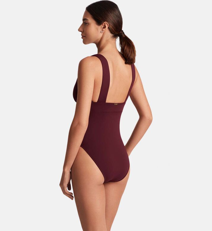 Low Back Squareneck One-piece Swimsuit