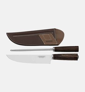 طقم شواء قطعتين معتمد من فولاذ مقاوم للصدأ