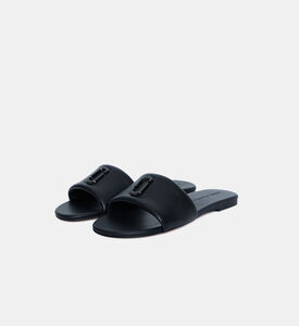 Marc Jacobs Leather Slide-on Sandal, Black, Eu-41, Packshot View