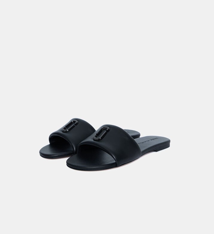 Marc Jacobs Leather Slide-on Sandal, Black, Eu-41, Packshot View