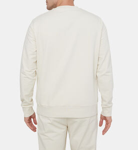 سترة بياقة مستديرة بطبعة شعار إسانشل