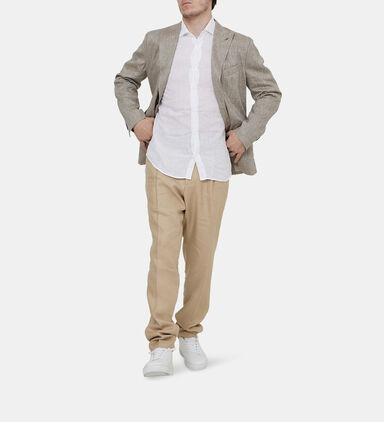 Pure Linen Yarn Dyed Shirt