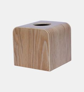 حامل مناديل مربع خشبي