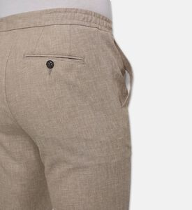Pal Zileri Textured Tailored-fit Trousers, Model View