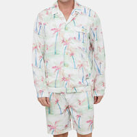 Printed Tencel-hemp Blouson