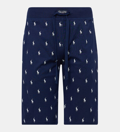 Cotton Sleepwear Shorts With Pony Motif