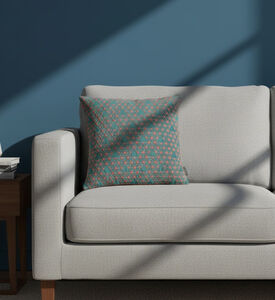 Home Deco and More Twinkle Embroidered Velvet Cushion, Packshot View