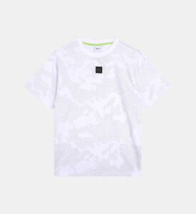 تي شيرت قطن جيرسي بشعار الماركة