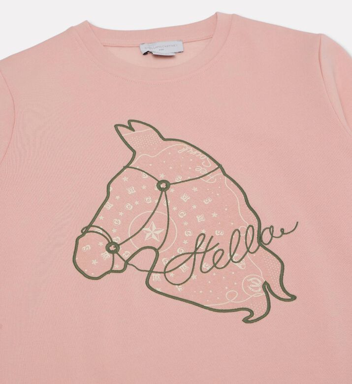 Stella McCartney Graphic Horse Cotton Sweatshirt, Packshot View