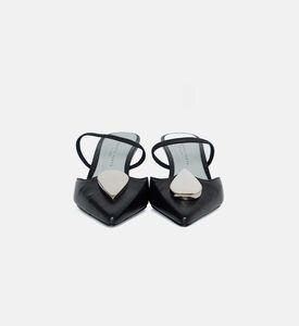 Pointed-toe Kitten Heels Mules