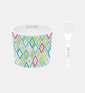 Porcelain Linear Design Ice Cream Bowl Porcelain Linear Design Ice Cream Bowl