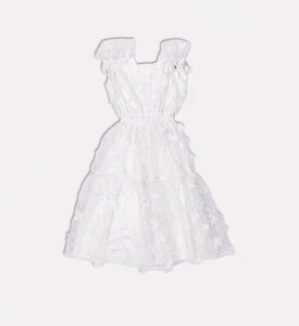 فستان بدون أكمام مزين بأزهار