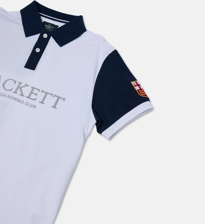 Hackett London Two-tone Logo-embroidery Polo Shirt, Packshot View