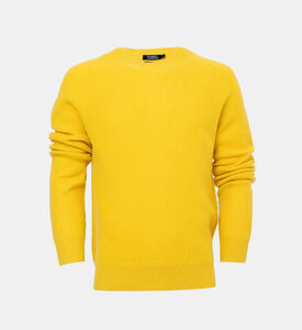 كنزة كشمير بياقة مستديرة