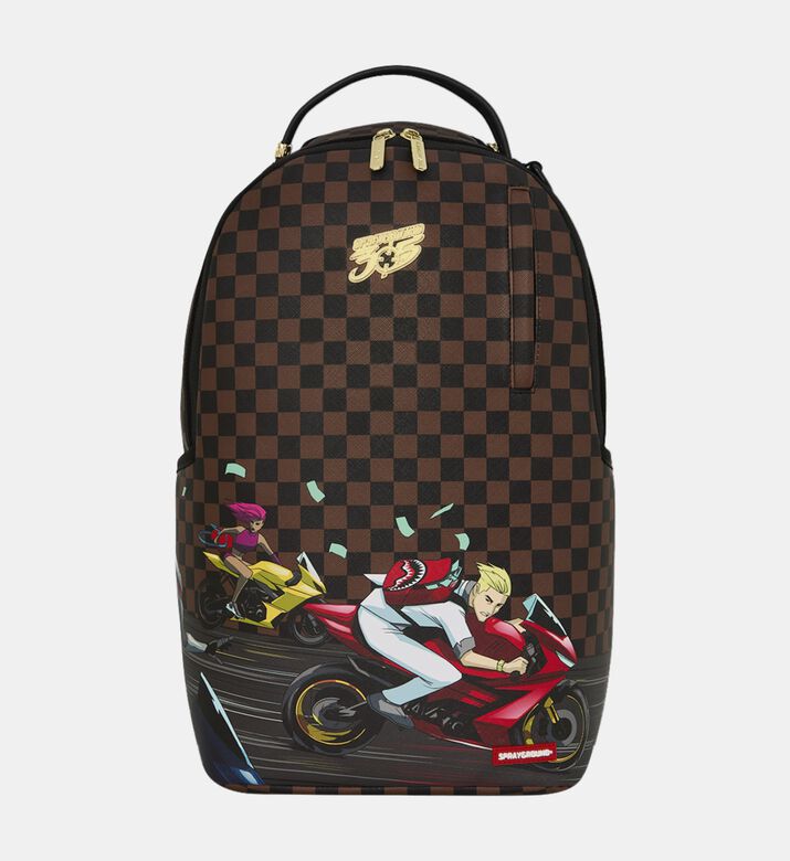 Sprayground Backpack 305 Moto Check, Packshot View