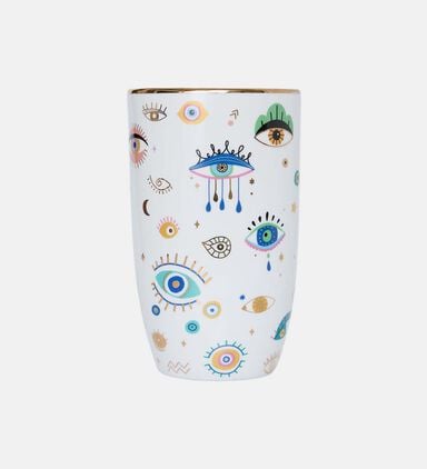 Multi Eye Design Ceramic Vase