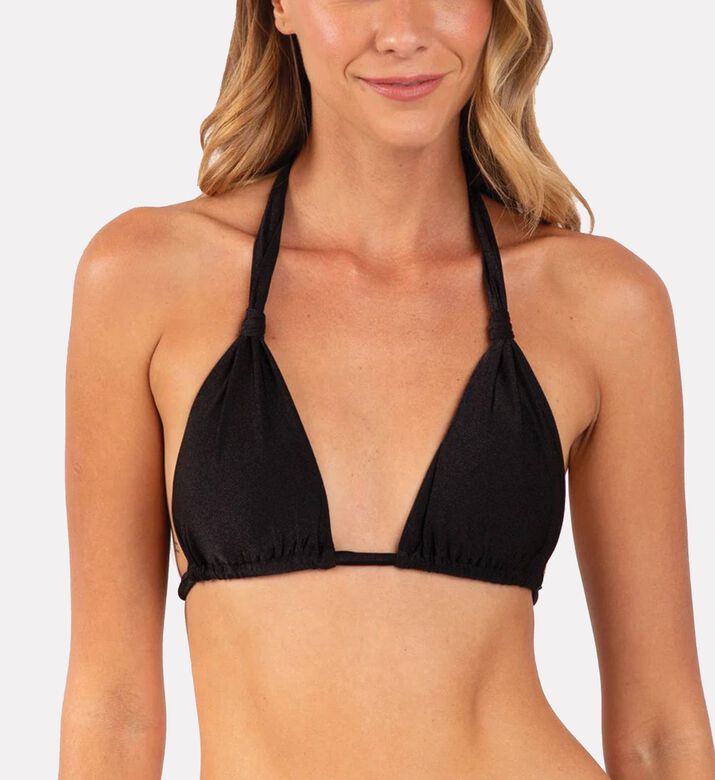 Rio De Sol Halter Triangle Bikini Top, Model View