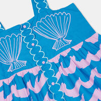 Seashell Wave-print Cami Dress