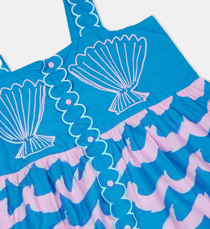 Seashell Wave-print Cami Dress Seashell Wave-print Cami Dress
