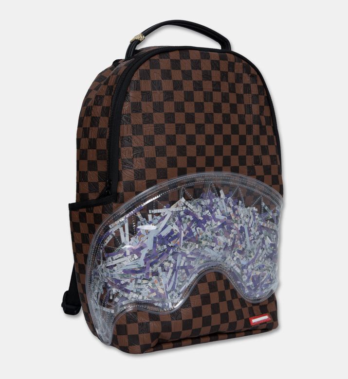 Sprayground Clear Pouch Checker Backpack, Packshot View