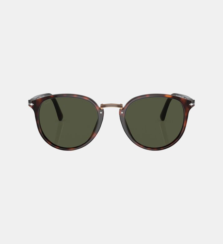 Square Full-rim Metal Sunglasses 53