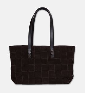 Dragon Diffusion Japan Handwoven Leather Tote Bag, Brown, Packshot View