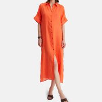 Short-sleeve Midi Dress