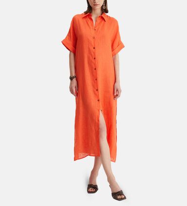 Short-sleeve Midi Dress