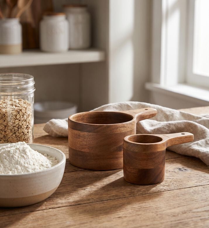 Estia Allure Wooden Measuring Cup, Model View