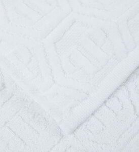 Philip Plein Hexagon Hand Towel Set, White, Packshot View