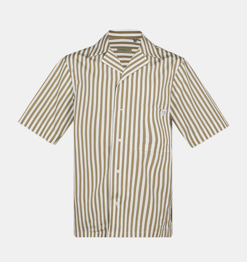 Lapel Collar Striped T-shirt
