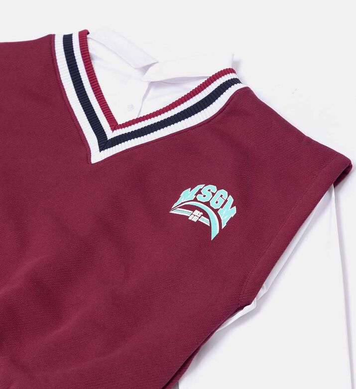 Logo-print Long-sleeve Dress