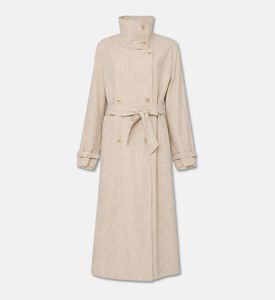 Samsoe High-neck Belted Coat, Packshot View