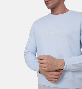 سويت شيرت طويل الأكمام بطبعة شعار غرافيكية