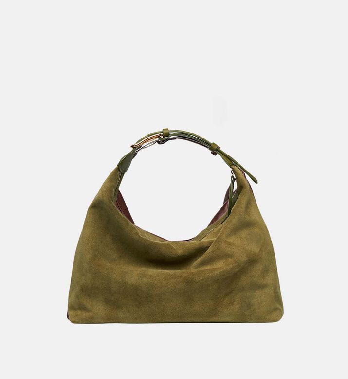 Suede Shoulder Pillow Bag