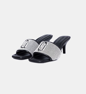 صندل كعب عالي جي مارك بحجر الراين