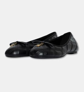 Arezzo Quilted Ballet Flats, Black, Eu-40, Packshot View