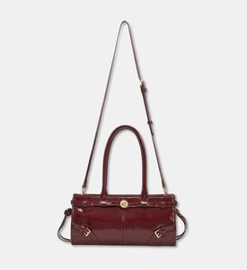 Manc Baby Jane Leather Shoulder Bag, Burgundy, Packshot View