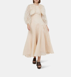 Swirling Shape Flared Dress